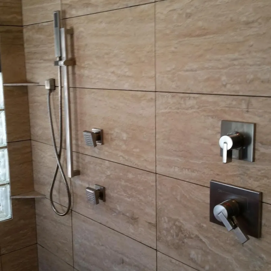 Shower fixture installation for Water Heater Replacement in Pinole
